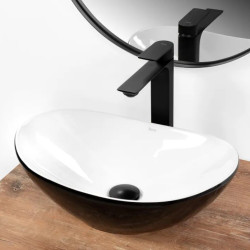 Elegancka Umywalka ROYAL MINI BLACK/WHITE - Stylowa i Nowoczesna