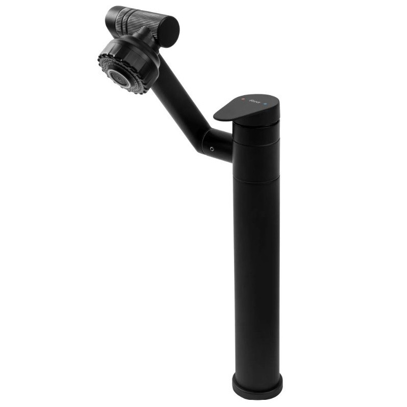 Nowoczesna Bateria Łazienkowa PACO Czarno-Wysoka - Styl i Funkcjonalność!