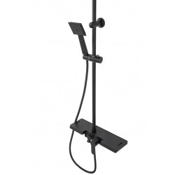 Elegancki Zestaw Prysznicowy Bravo Czarny - Styl i Funkcjonalność w Twojej Łazience