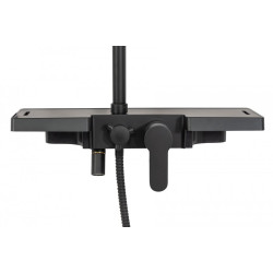 Elegancki Zestaw Prysznicowy Bravo Czarny - Styl i Funkcjonalność w Twojej Łazience