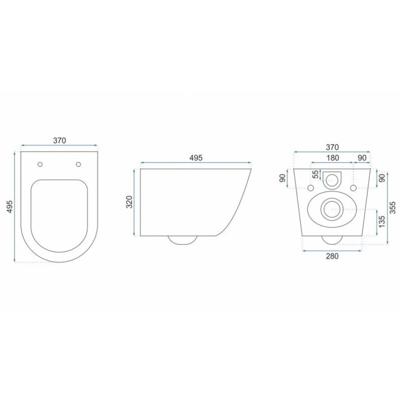 Nowoczesna Toaleta WC Carlos z Duroplastu Slim - Błyszcząca Elegancja i Wytrzymałość