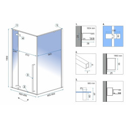 Elegancka Kabina Prysznicowa Fargo Gold 90x120 U – Luksus Twojej Łazienki