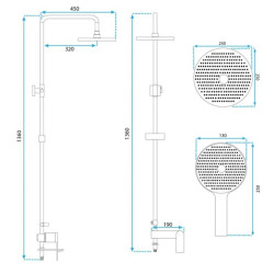 Luksusowy Zestaw Prysznicowy VENETA ZŁOTY – Elegancja i Styl Twojej Łazienki
