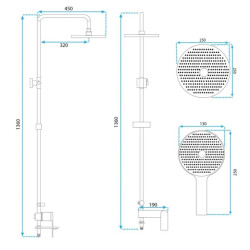Zestaw Prysznicowy Veneta Chrom - Twój Komfortowy Relaks pod Prysznicem