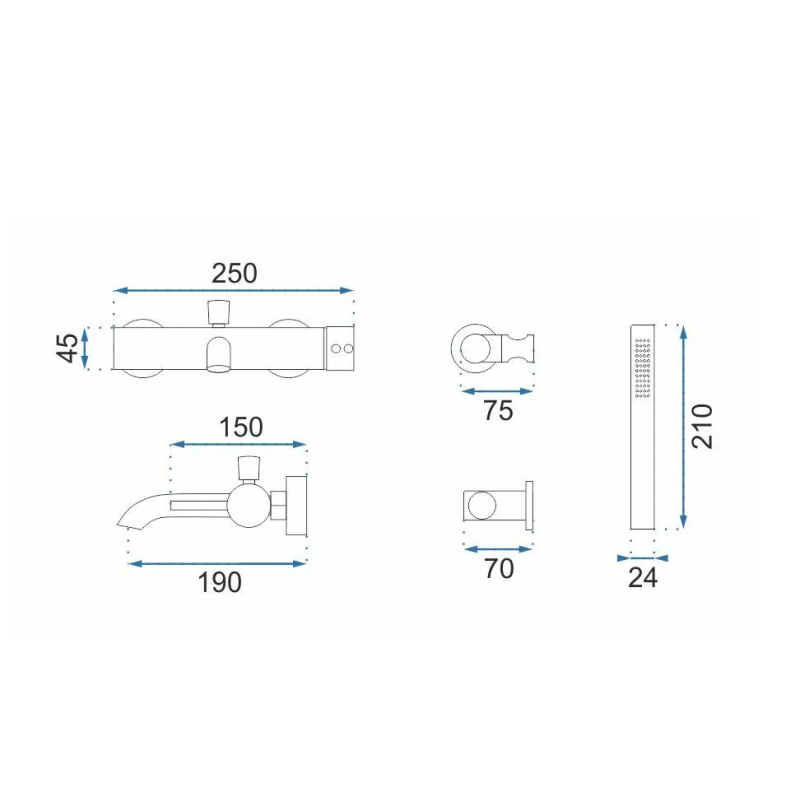 Wyjątkowa Bateria Wannowa Lungo - Elegancja w Bieli od REA