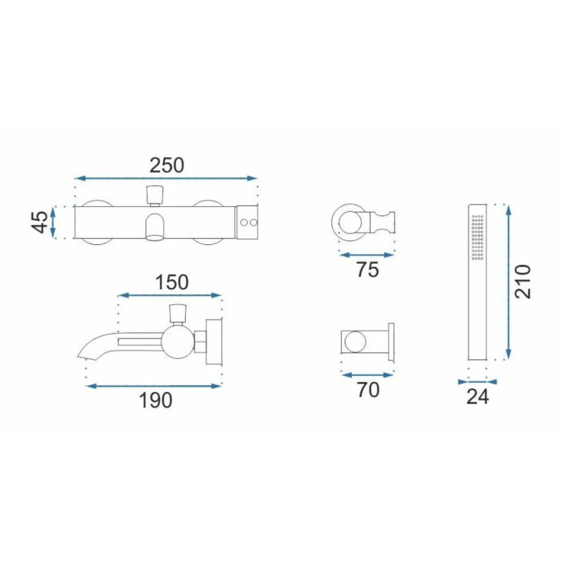 Wyjątkowa Bateria Wannowa Lungo - Elegancja w Bieli od REA
