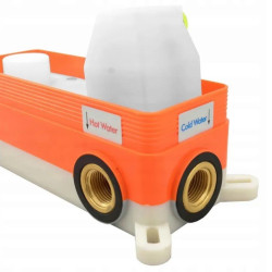 Ekskluzywna Złota Bateria Wannowa LUNGO Podtynkowa z BOX - Styl i Elegancja w Twojej Łazience