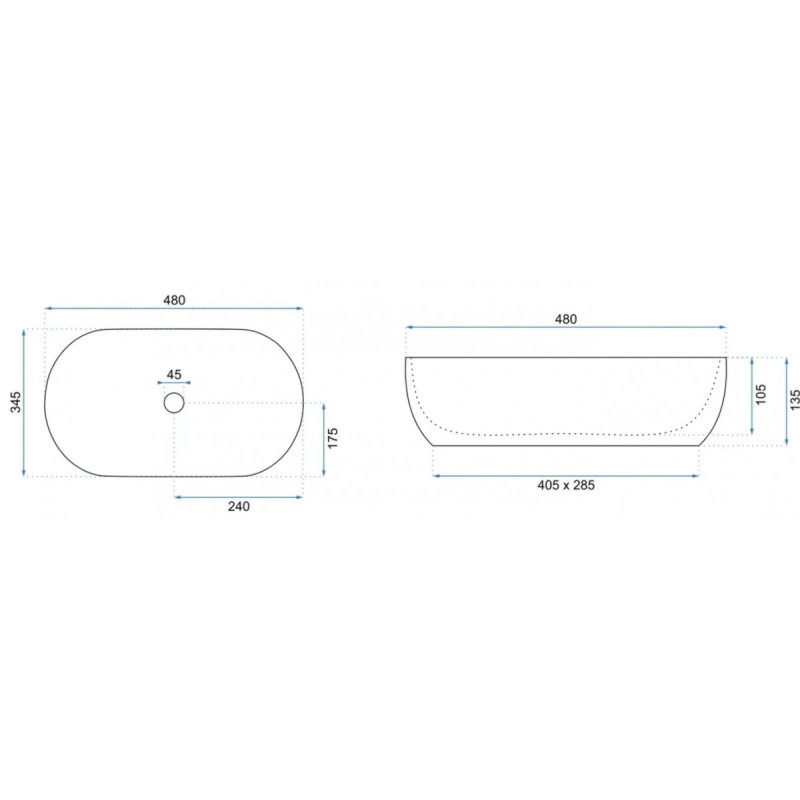 Elegancka Umywalka AMELIA Wood Matt – Idealna Na Blat, Styl Nowoczesny
