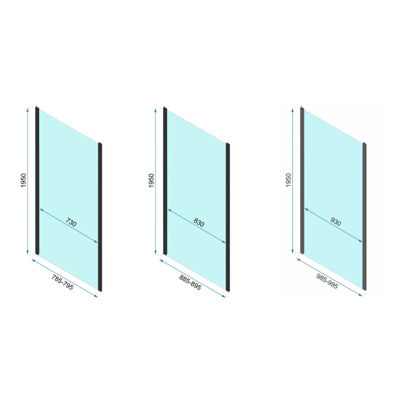 Eleganckie Drzwi Prysznicowe Rapid Swing 90cm w Chromowanej Oprawie