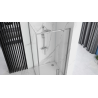 Eleganckie Drzwi Prysznicowe Rapid Swing 90cm w Chromowanej Oprawie
