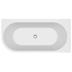 Cersanit Crea - Elegancka Wanna Wolnostojąca 170x82 z Chromowanym Syfonem (Prawa)