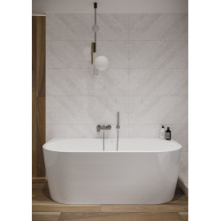 Ekskluzywna wanna Cersanit Crea 170x83 - nowoczesny design, chromowany syfon w zestawie!