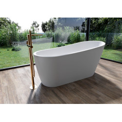 Cersanit Zen: Owalna Wanna Wolnostojąca 167x72 cm z Syfonem i Nóżkami + Ręcznik Gratis