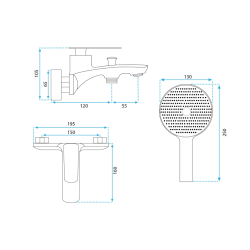 Luksusowa Złota Bateria Wannowa Jager - Elegancja i Styl w Twojej Łazience