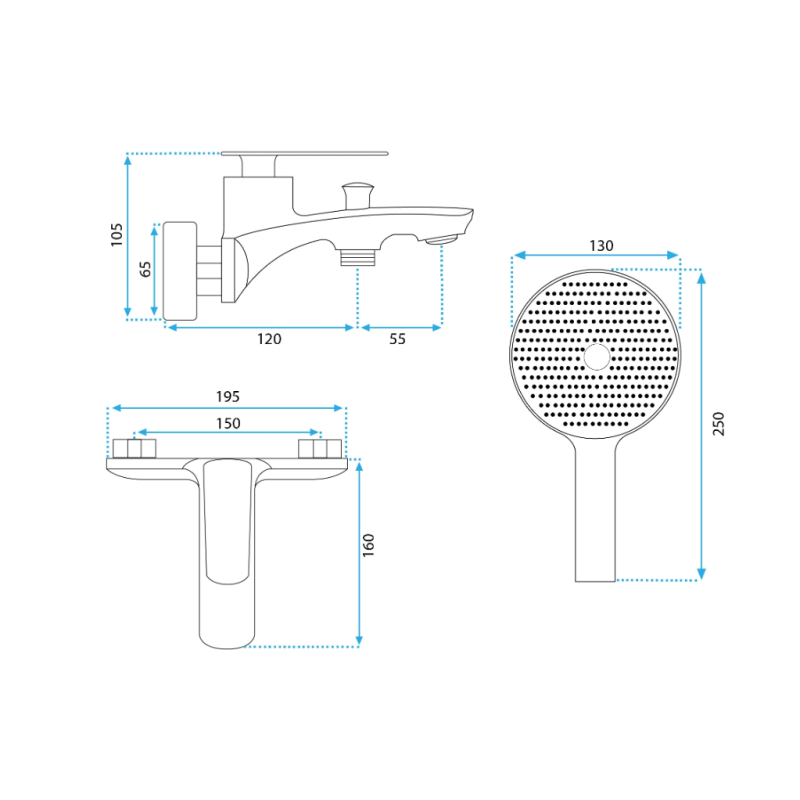Luksusowa Złota Bateria Wannowa Jager - Elegancja i Styl w Twojej Łazience