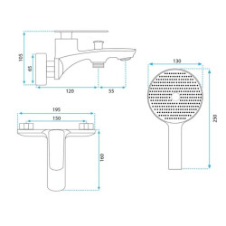 Luksusowa Złota Bateria Wannowa Jager - Elegancja i Styl w Twojej Łazience