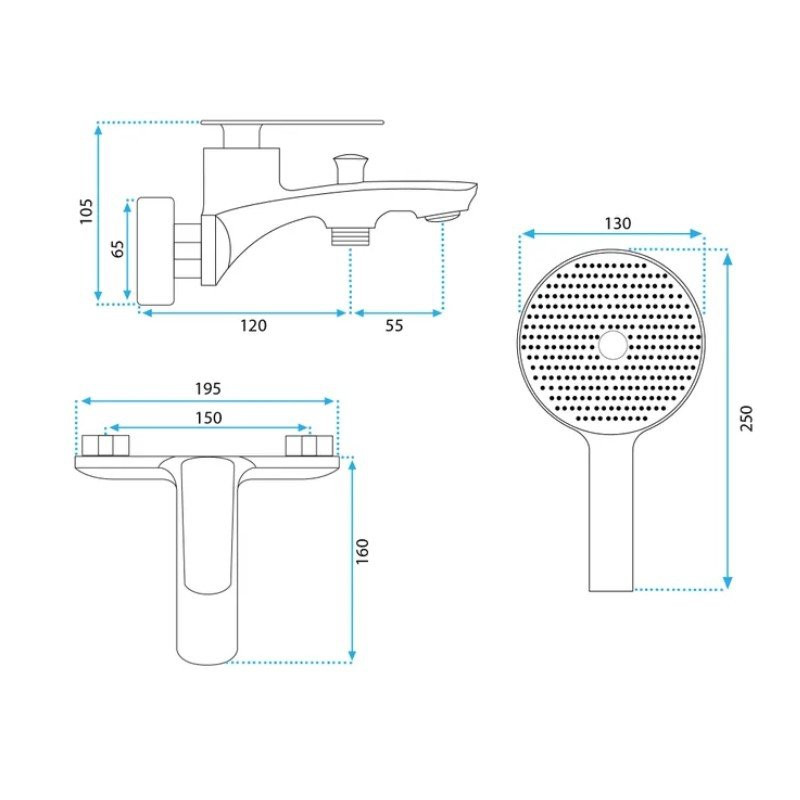 Luksusowa Złota Bateria Wannowa Jager - Elegancja i Styl w Twojej Łazience