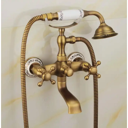 Elegancka Bateria Wannowa Rustico Antyczna Złota – Wyjątkowy Styl Łazienki