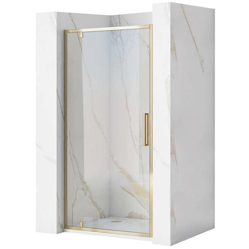 Eleganckie Drzwi Prysznicowe Rapid Swing Gold 90 - Luksusowa Oaza Relaksu