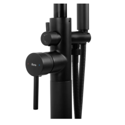 Luksusowa Bateria Podłogowa ARAS Czarna - Nowoczesny Dodatek do Twojej Łazienki