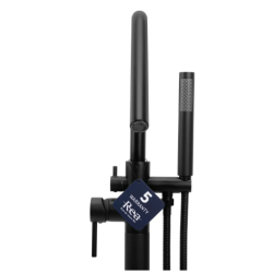 Luksusowa Bateria Podłogowa ARAS Czarna - Nowoczesny Dodatek do Twojej Łazienki