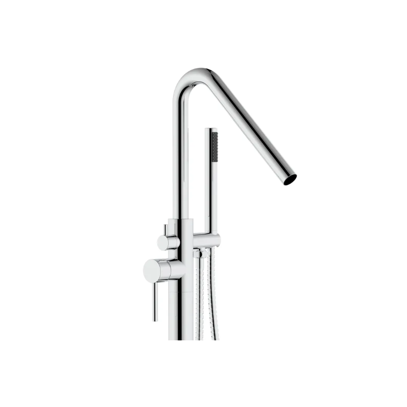 Ekskluzywna Bateria Podłogowa ARAS Chrom do Wanny - Styl i Elegancja!