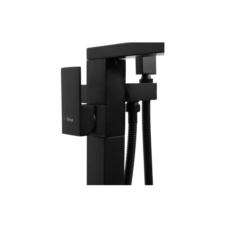 Wolnostojąca Bateria Wannowa REA ST005 Tery Czarna - Elegancja w Twojej Łazience
