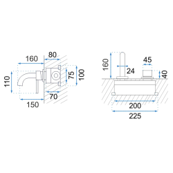 Elegancka Bateria Podtynkowa LUNGO Czarna Metalic + BOX - Luksusowa Nowoczesność!
