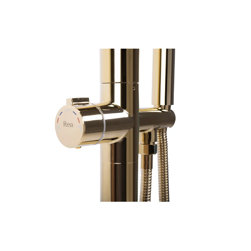 Luksusowa Bateria Wannowa Wolnostojąca Złota REA Clark Stwórz Wyjątkowy Styl Łazienki!