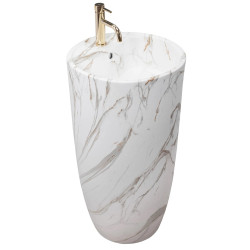 Elegancka Umywalka Wolnostojąca Anya Lava Mat - Nowoczesny Design!