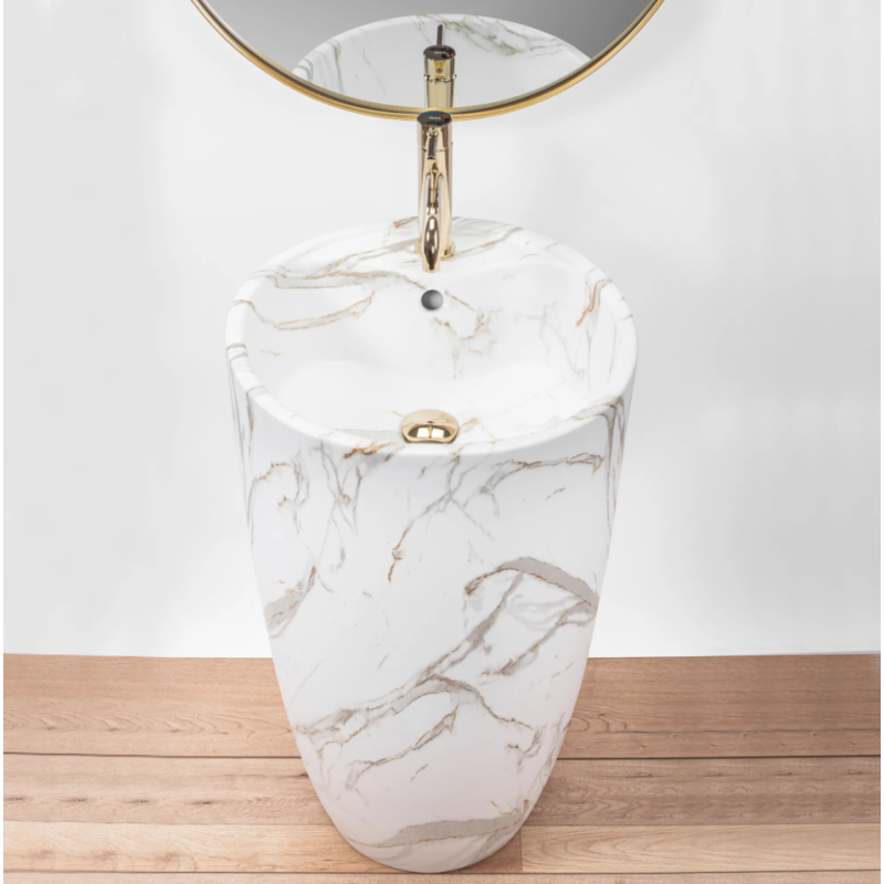 Elegancka Umywalka Wolnostojąca Anya Lava Mat - Nowoczesny Design!