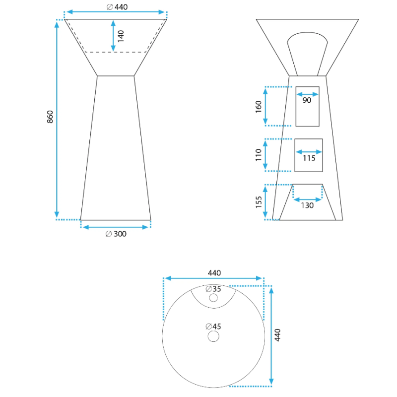 Elegancka Umywalka Wolnostojąca RIVER - Idealna do Twojej Łazienki