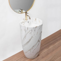 Elegancka Umywalka Wolnostojąca Anya Lava Mat - Nowoczesny Design!