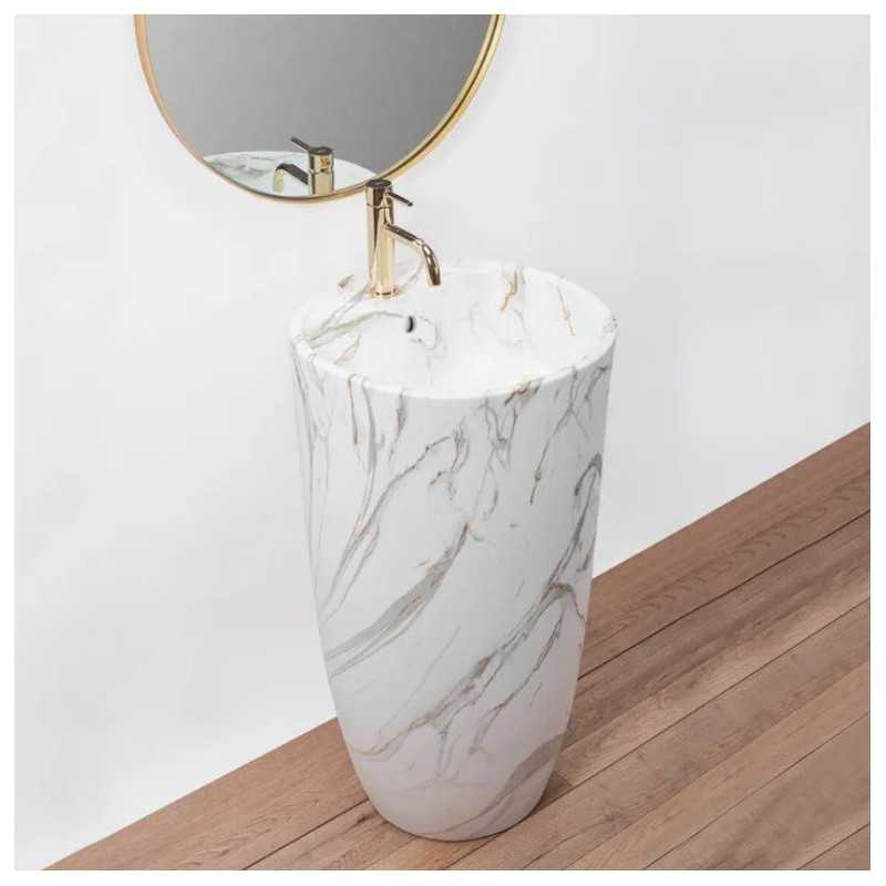 Elegancka Umywalka Wolnostojąca Anya Lava Mat - Nowoczesny Design!