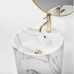 Elegancka Umywalka Wolnostojąca Anya Lava Mat - Nowoczesny Design!