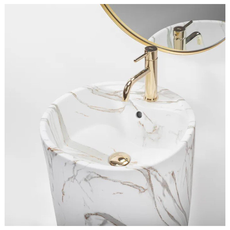 Elegancka Umywalka Wolnostojąca Anya Lava Mat - Nowoczesny Design!