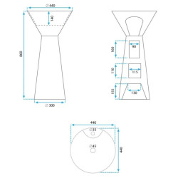 Elegancka Umywalka Wolnostojąca RIVER - Idealna do Twojej Łazienki