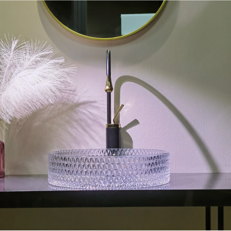 PRZEZROCZYSTA UMYWALKA CRISTAL 39 - STYL & ELEGANCJA NA TWOJEJ ŁAZIENCE