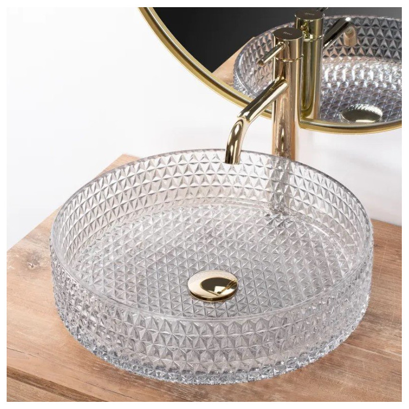 PRZEZROCZYSTA UMYWALKA CRISTAL 39 - STYL & ELEGANCJA NA TWOJEJ ŁAZIENCE