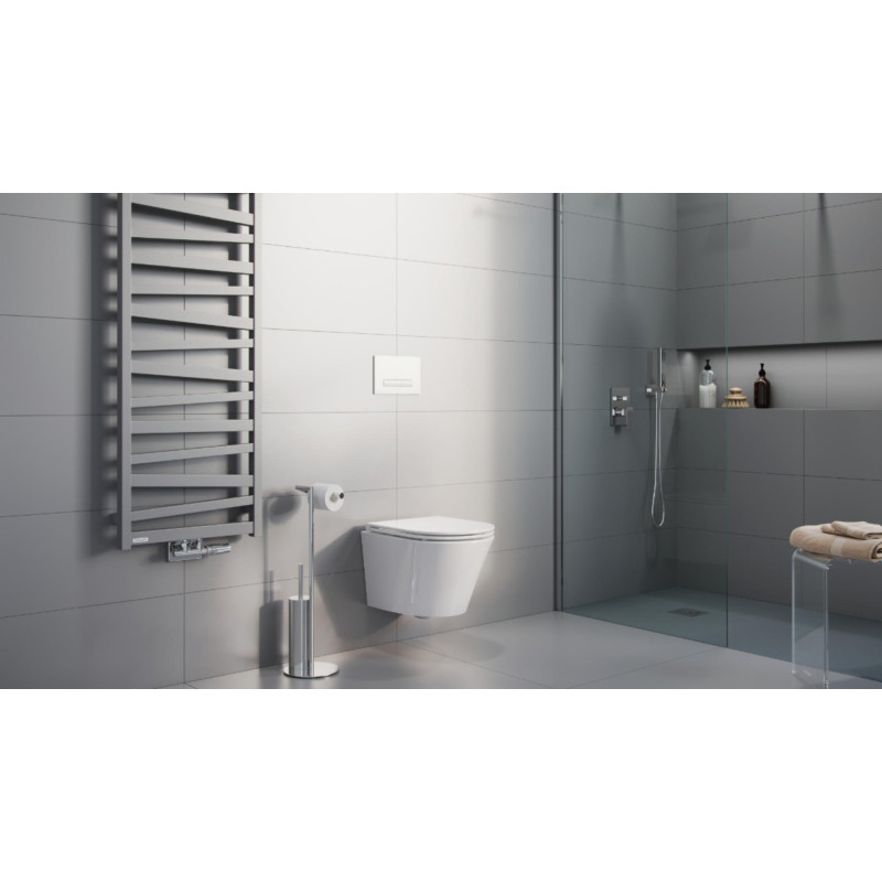 Kobo Stojak Na Papier Ze Szczotką Chrom