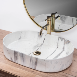 Stylowa Umywalka NABLATOWA NADIA 60 SAND - Elegancja i Nowoczesność