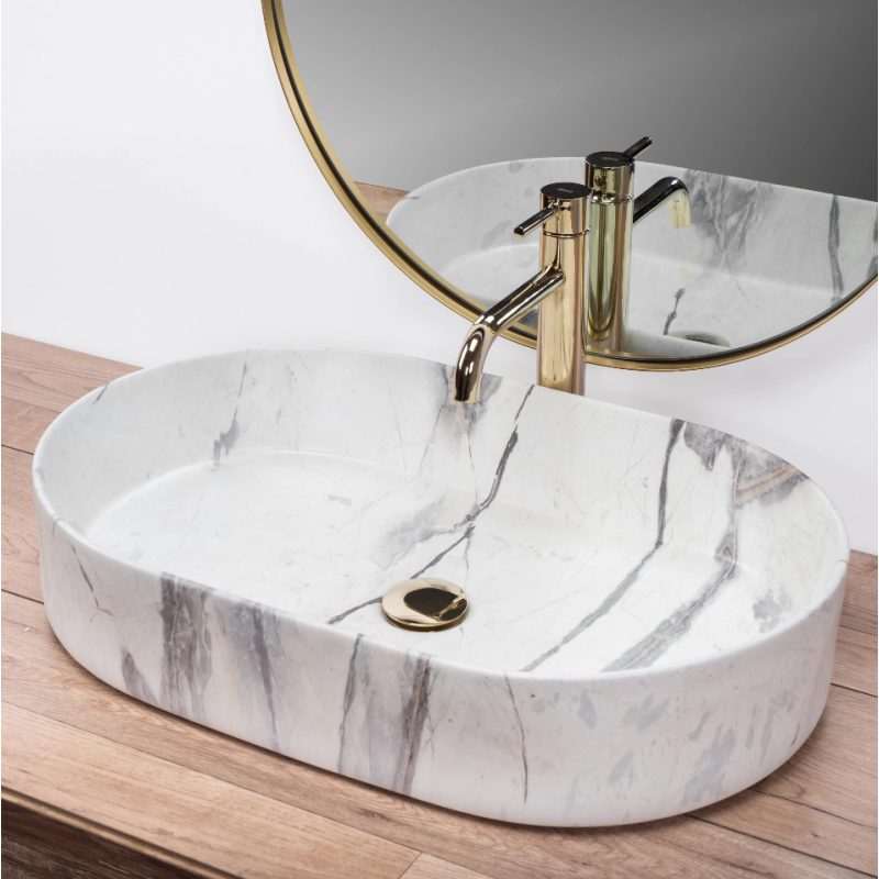 Stylowa Umywalka NABLATOWA NADIA 60 SAND - Elegancja i Nowoczesność