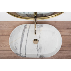 Stylowa Umywalka NABLATOWA NADIA 60 SAND - Elegancja i Nowoczesność