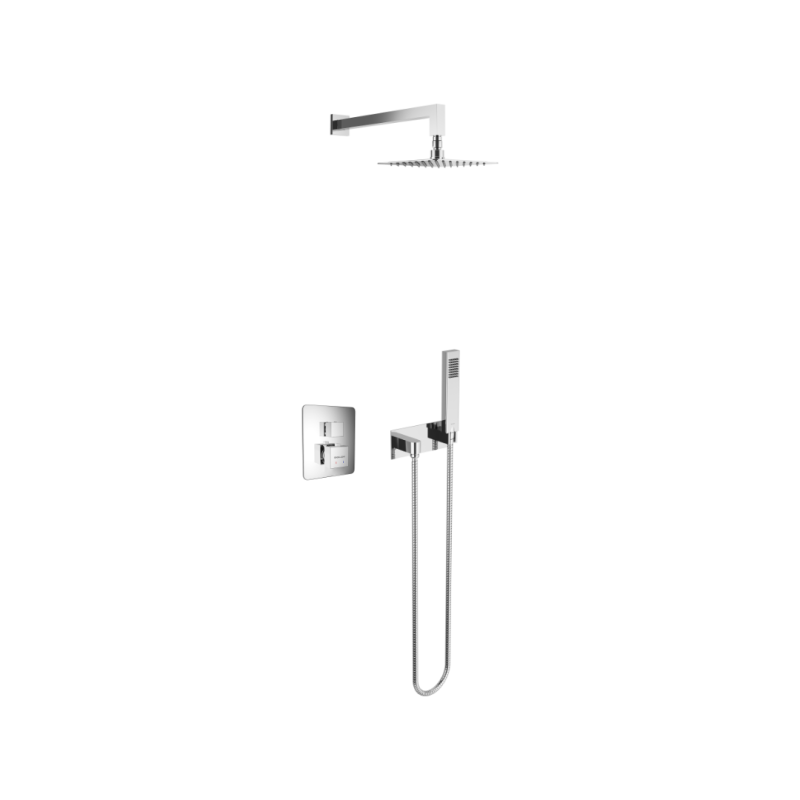Frost Quatro Termo zestaw prysznicowy podtynkowym, z fix-box, chrom