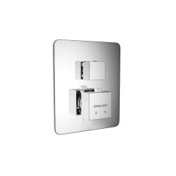 Frost Quatro Termo zestaw prysznicowy podtynkowym, z fix-box, chrom