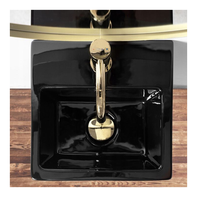 Elegancka Umywalka Kamila Black - Wyjątkowy Styl i Wygoda w Twojej Łazience