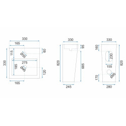 Elegancka Umywalka Kamila Black - Wyjątkowy Styl i Wygoda w Twojej Łazience