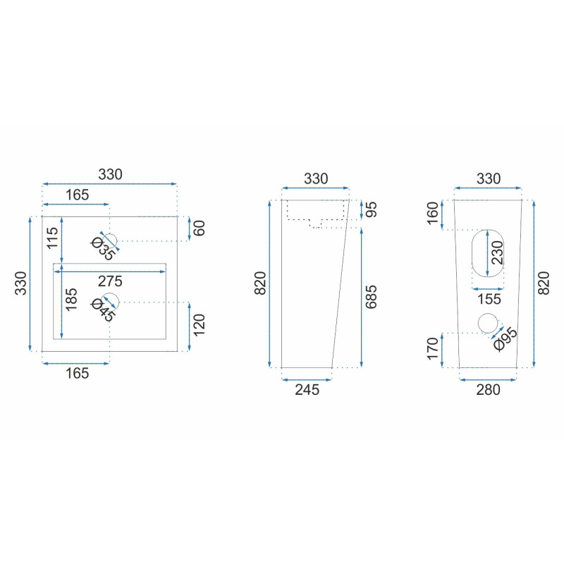 Elegancka Umywalka Kamila Black - Wyjątkowy Styl i Wygoda w Twojej Łazience