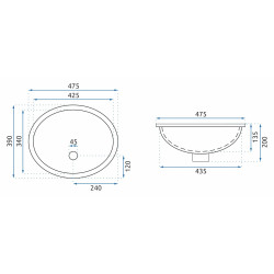 Elegancka Umywalka Podblatowa NEL - Idealna do Twojej Łazienki!