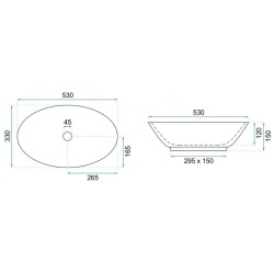 Lśniąca Umywalka Nablatowa Pamela AIAX - Elegancja Każdej Łazienki